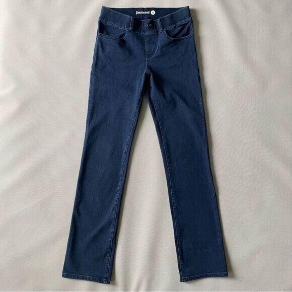 Betabrand Dark Denim Pull On Straight Leg Jeans Women’s Size XS - Picture 1 of 9